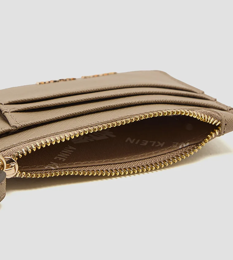 Anne Klein  Anne Klein Logo Detail Zippered Wallet for Women | Best Price UAE